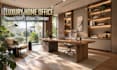 design craftsman front porch and patio 3d rendering