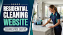 design a squarespace residential cleaning website