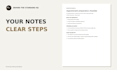 organize your messy notes into a clear word document