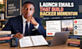 write your crowdfunding launch email and social media campaign