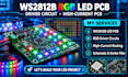 do ws2812 rgb led pcb design, driver circuit and high current pcb