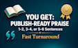 read your book and write a professional endorsement for your back cover