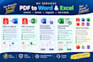 convert PDF to word excel and spreadsheets