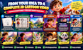 create a 3d cartoon animation video