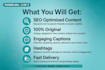 write professional business post and contact writing content