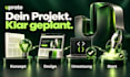 erstelle eine moderne website oder landingpage für dein unternehmen