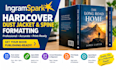 format ingamspark hardcover, dust jacket and spine  files