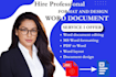 format microsoft word document formatting edit ms word template design