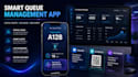 build virtual queue management app digital alerts ticketing waiting line system