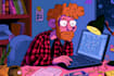 draw a cute and funny cartoon illustration