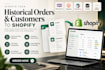 migrate shopify historical orders customers data import csv order migration