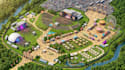 design 3d event map,festival map, fairground map, and wayfinding map