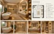 do 3d rendering interior design for kitchen,