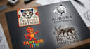 do unique tiger panther mascot logo design