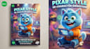 create pixar style 3d character animation and ai video