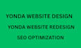 create, design, redesign, and optimize yonda website for seo