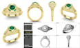 create 3d jewelry cad design and modeling