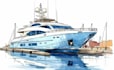 draw your boat into custom vector illustration