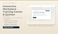create interactive workplace training games and quizzes