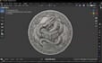design a printable 3d coin, badge, medallion, or token