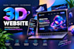 create interactive 3d web design webgl spline landiing page