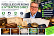 design high quality puzzles, escape rooms and interactive games