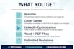 create ats optimized resume, CV and cover letter