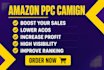 setup amazon sponsored ads PPC campaigns, management and optimization