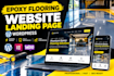 epoxy flooring website wordpress landing page timelapse video ai epoxy floor ads