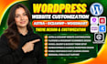 design astra, oceanwp, flatsome, woodmart wordpress website or theme customize