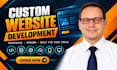 create custom website design, redesign custom full stack website development SEO