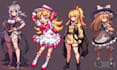 create 2d pixel art characters, game sprites and animated sprite sheets