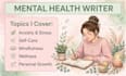 write mental health and self care articles
