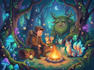 draw a digital cartoon illustration