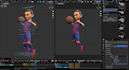 3d model rigging 3d character rig weight paint blendshape,facial rigging, iclone