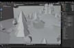 create 3d low poly enviroment, ready for unity