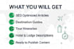 write enganging SEO tours and travel articles