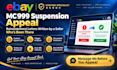 write an ebay appeal letter for mc999 suspension and restriction
