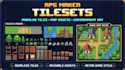 do top down pixel art tileset, game assets rpg maker, tile map, pixel tileset