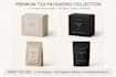 design luxury tea packaging, coffee pouch and box packaging design