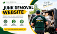 junk removal website, junk removal, hauling website, waste removal website