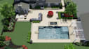 create a custom 3d garden design, front yard, backyard and landscape rendering