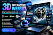 create a 3d interactive website with scroll animations, gsap and threejs