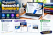 summarise research papers, reports and articles with key findings