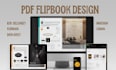 design interactive pdf flipbook, fillable b2b sell sheet, indesign data sheet