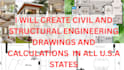 create civil and structural engineering drawings and calculations
