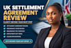 review your UK settlement agreement and redundancy offer