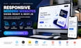 develop a modern responsive website using react next js and javascript AWS azure