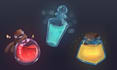 create 2d game assets, props, items and icons
