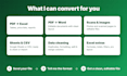 convert PDF and scanned files to excel, word or google sheets